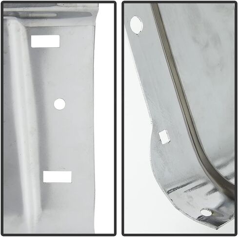 ACANII - For 2007-2013 Chevy silverado 1500 GMC Sierre 1500 Chrome Steel Rear Bumper End Cap w/Holes Passenger Side in Saudi Arabia
