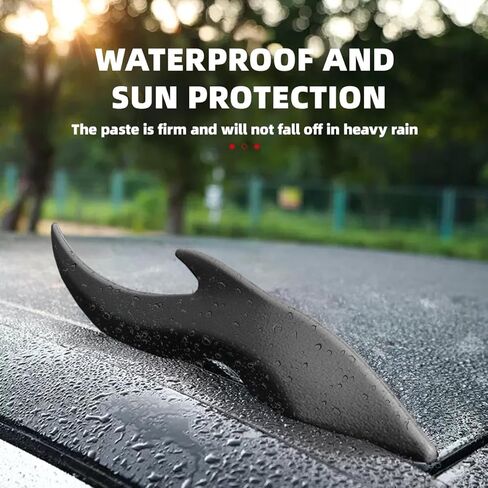 Car Roof Decoration 3D Devil Horn Car Accessories Stickers Beans Fun Wacky for Car Topper Creative Exterior Accessory for Mailbox Garden Dog House Home Decorations(Black) in Saudi Arabia
