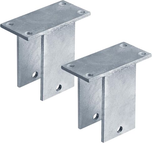 2 PCS 4 Hole Bolt On Leaf Spring Hanger Center Hanger for 1-3/4" Boat Trailer Equalizer Bar/Double Eye Springs, Hot Dip Galvanized in Saudi Arabia