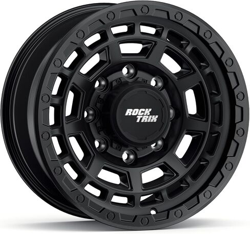 RockTrix RT114 20 inch Wheel 8x170 Compatible with Ford 1999+ F250 F350, 20x9 (-12 Offset, 4.5 Backspace), Black, Also fits 2000-2005 Excursion F-250 F-350 Super Duty in Saudi Arabia