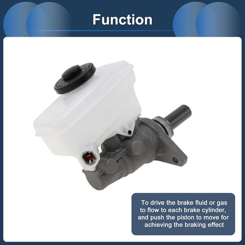 Brake Master Cylinder with Reservoir No.4702830010 for Lexus GS350 2005-2012 Hydraulic Master Cylinder Silver Tone White Aluminum Alloy Plastic 1 Pcs in Saudi Arabia