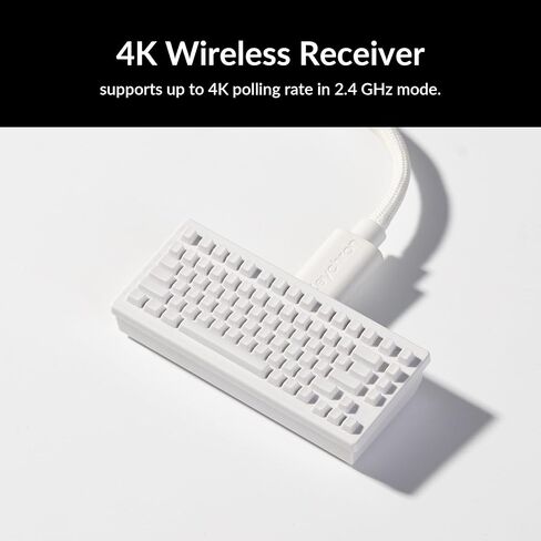 M3 Mini 4K Wireless Mouse Signature Edition 5.1/2.4 GHz/Wired Optical Mouse, Ultra-Lightweight 55g Programmable PixArt 3395 Sensor with up to 26,000 DPI/ 650 IPS for Windows Mac Linux - Black in Kuwait