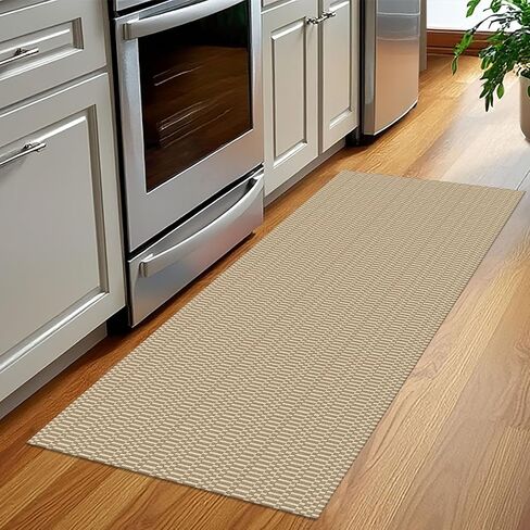 KOZYFLY Washable Runner Rug 2x6 Ft Runners for Hallways Kitchen Runners with Rubber Backing Braided Cotton Entryway Runner Indoor, Floor Carpet for Hallway Kitchen Entryway Bedroom, Green in Saudi Arabia