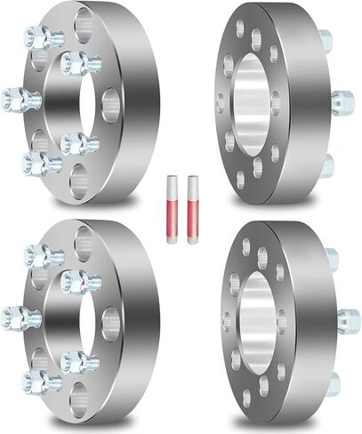 SCITOO 4X 1.5 inch 5 Lug Wheel Spacers Adapters 5x5.5 to 5x4.5 5x139.7mm to 5x114.3mm Compatible with F100 E100 Econoline Wheel Spacers for Ramcharger Wheel Spacers with 1/2 Studs in Saudi Arabia