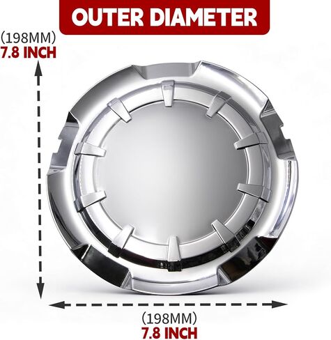 1PC New Chrome Wheel Center Cap Cover #5651 Fits Silverado Tahoe Suburban LTZ 2015-2018 | Compatible with 20"x9" 5-Spoke Factory Wheels | Replaces Part# 20942001 in Saudi Arabia