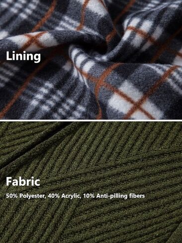 VtuAOL Men's Cardigan Sweaters Full Zip Sweaters Stand Collar Casual Knitted Cardigan with Pockets in Kuwait