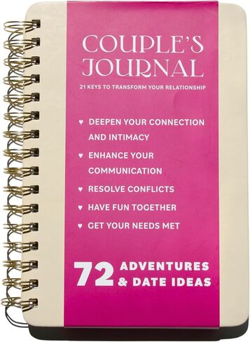Couples Journal: 21 Ways to Grow Your Love, Relationship & Marriage, Therapy Workbook, 72 Date Night Activities, Improve Couple Communication & Adventure, Anniversary Engagement & Wedding Gifts in Saudi Arabia