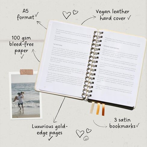 Couples Journal: 21 Ways to Grow Your Love, Relationship & Marriage, Therapy Workbook, 72 Date Night Activities, Improve Couple Communication & Adventure, Anniversary Engagement & Wedding Gifts in Saudi Arabia