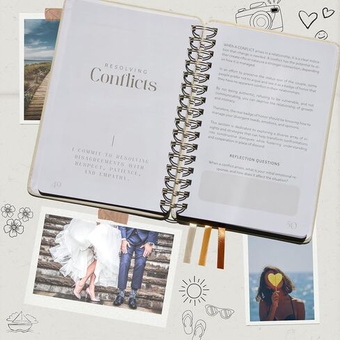 Couples Journal: 21 Ways to Grow Your Love, Relationship & Marriage, Therapy Workbook, 72 Date Night Activities, Improve Couple Communication & Adventure, Anniversary Engagement & Wedding Gifts in Saudi Arabia