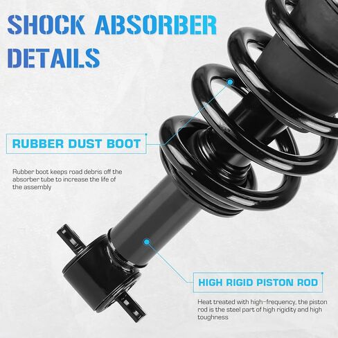 139105 Front Quick Struts Shocks w/Coil Springs for Chevy Chevrolet Silverado/GMC Sierra 1500 2007-2013, Shock Absorbers Assemblies 2008 2009 2010 2011 2012 in Saudi Arabia