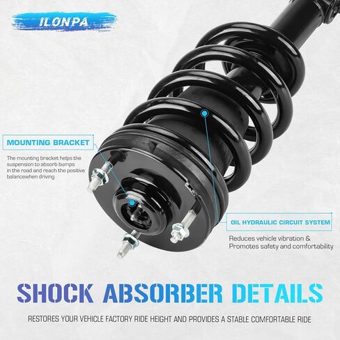 139105 Front Quick Struts Shocks w/Coil Springs for Chevy Chevrolet Silverado/GMC Sierra 1500 2007-2013, Shock Absorbers Assemblies 2008 2009 2010 2011 2012 in Saudi Arabia