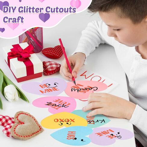 100Pcs Christmas Candy Cane Paper Cutouts, Glitter Candy Cane Cutouts Decorations DIY Xmas Bulletin Board Winter Candy Cutouts Decorations Xmas Birthday Classroom Game Day Wall Decor Supplies in Saudi Arabia