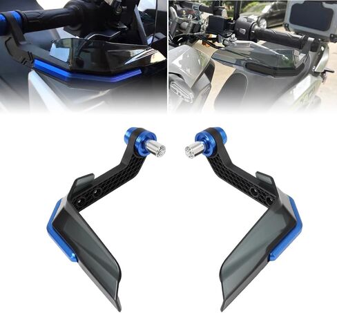 دراجة نارية اليد الحرس Handguard درع يندبروف العالمي صالح للانتصار النصر أبريليا BMW بينيلي كاواساكي ياماها سوزوكي هوندا دوكاتي دانكارو دراجة نارية أجزاء الدراجة الترابية (الأزرق) in Kuwait