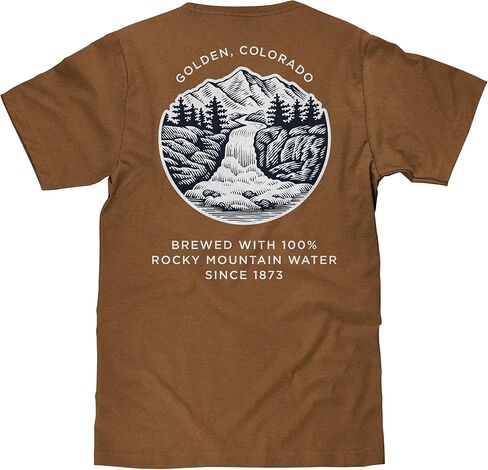 Tee Luv Men's Coors Banquet Shirt - Golden Colorado Front and Back Beer Shirt in Kuwait