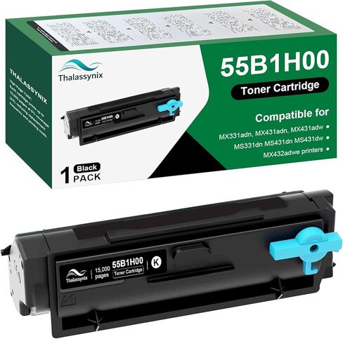 خرطوشة حبر سوداء 55B1H00 55B1000 MS331dn متوافقة مع حبر Lexmark 55B1H00 MS431dn للطابعة MS431dw MX331adn MX431adn MX431adw MX432adwe in Kuwait