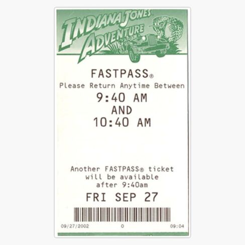 ملصق فينيل مغناطيسي من MAGNET Indiana Jones Adventure Fastpass ملصق مغناطيسي 5 بوصات in Saudi Arabia