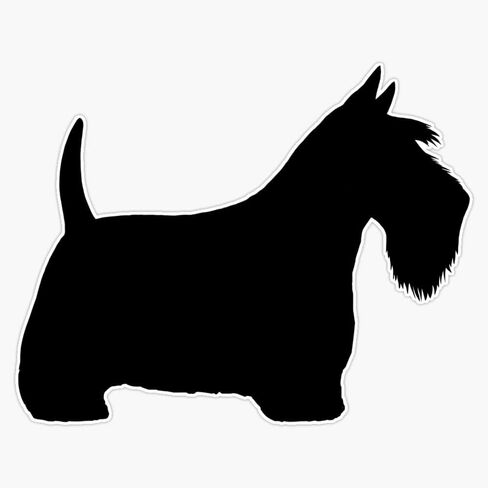 MAGNET Scottish Terrier Silhouette(S) Black Scottie Dog Vinyl Waterproof Magnetic Sticker Vinyl Waterproof Magnet Decal Car 5" in Saudi Arabia