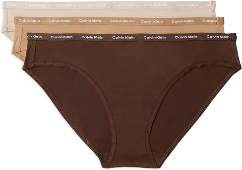 Calvin Klein Women's Luxe Comfort Micro Stretch Bikini Panties, 3 Pack in Kuwait