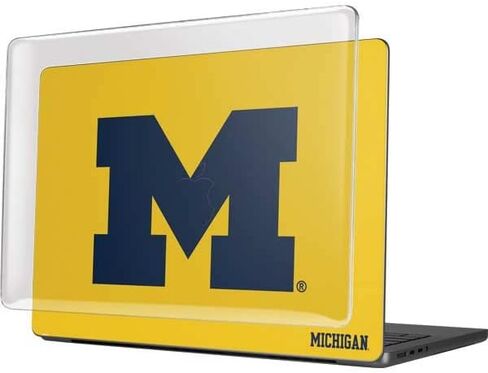 حافظة Skinit + غلاف متوافق مع جهاز MacBook Pro 14in (2021) - تصميم أصفر بشعار Michigan M مرخص رسميًا in Saudi Arabia