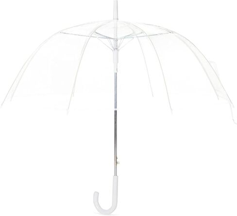 Clear Bubble Dome Wedding Umbrella Large Canopy Transparent Coverage Clear Travel Stick Umbrellas for Rain Adult Women,Umbrella-Automatic Open Grip Handle Perfect for Weddings Concert in Saudi Arabia
