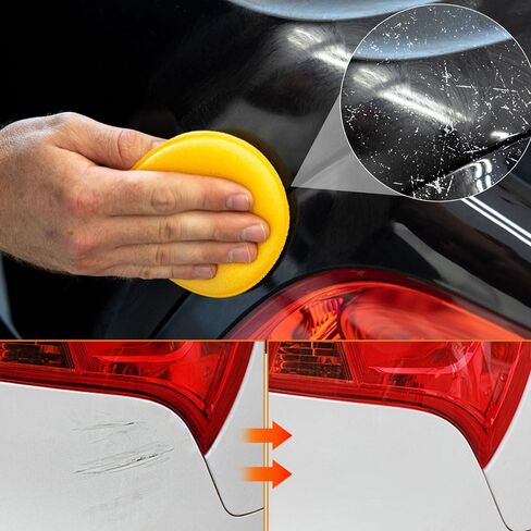 Scratch Remover for Vehicles, 2025 New Car Scratch Remover, Upgrade Car Scratch Repair Paste, Car Paint Scratch Repair Polishing Wax with Wipe and Sponge for Car Vehicles Deep Scratches (1) in Kuwait
