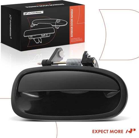مقبض باب خارجي من جانب الركاب الخلفي الأيمن A-Premium متوافق مع Honda Civic 1996 1997 1998 1999 2000، أسود أملس، استبدال # 72640-S01-003، 72640-S04-003 in Kuwait