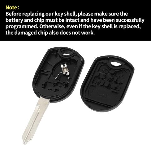 X AUTOHAUX مفتاح شل حافظة دخول بدون مفتاح عن بعد مفتاح فوب استبدال الحال بالنسبة لفورد إيدج 2011-2015 لفورد إكسبلورر 2011-2015 4 أزرار CWTWB1U793 in Saudi Arabia