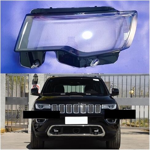 Compatible for Jeep Grand Cherokee 2014 2015 2016 2017 2018 2019 2020 Car Headlight Housing Headlamp Lens Cover Glass Lamp Shell Lampshade(Left and Right) in Saudi Arabia