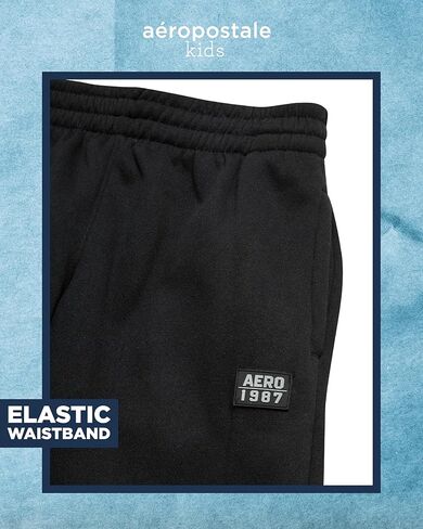 AEROPOSTALE Boys' Sweatsuit Set - 3 Piece Zip Up Hoodie, Puffer Vest and Jogger Sweatpants - Boys' Activewear Set (4-12) in Kuwait