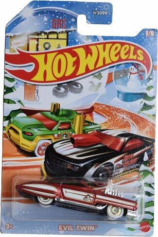 Hot Wheels Evil Twin، بطاقة العطلة 1/5 [أحمر] in Saudi Arabia