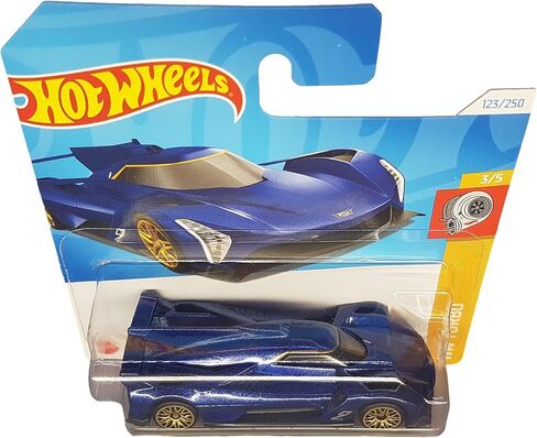 هوت ويلز - كاديلاك مشروع جي تي بي هايبر كار - HW Turbo 3/5 - HTD35 - بطاقة قصيرة - GM - أزرق معدني - ماتيل 2024-1:64 in Saudi Arabia