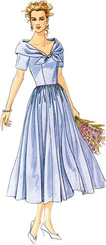 McCall's M8539U5 Misses' 1980's Vintage Dress Sewing Pattern Packet by Laura Ashley, Design Code M8539, Sizes 16-18-20-22-24 in Saudi Arabia