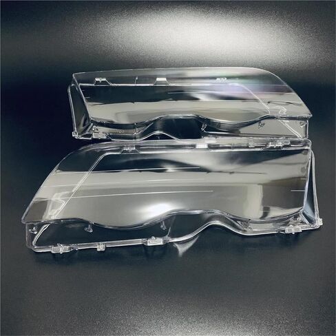 Compatible for BMW E46 4 Door 3-Series 1998 1999 2000 2001 1 Pair Headlight Lens Cover Clear Car Lamp Shell Transparent Lampshade in Saudi Arabia
