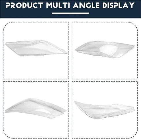Compatible for Seat Leon 2013-2018 Car Headlamp Cover Lens Headlight Shell Plexiglass Lamp Shade Transparent Lampshade(Left) in Saudi Arabia