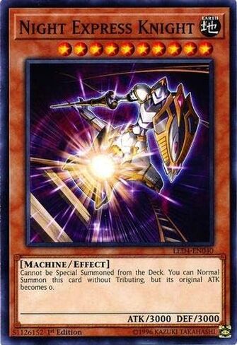 Yu-Gi-Oh! - Night Express Knight - LED4-EN040 - Legendary Duelists: Sisters of The Rose - 1st Edition - Common in Saudi Arabia