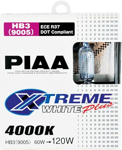 Piaa 19615 9005 (HB3) Xtreme White Plus High Performance Halogen Bulb, (Pack of 2) in Saudi Arabia