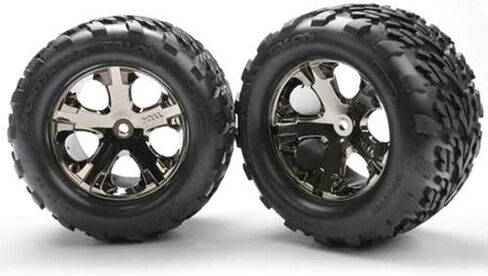 إطارات تراكساس ستامبيد 2wd XL-5 4 تالون وعجلات 12 ملم من الكروم الأسود أول ستار in Saudi Arabia