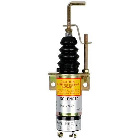 366-07197 12VDC 1502 سلسلة الوقود إيقاف الملف اللولبي مناسب لـ Lister Petter LPW LPWS LPWT Bobcat/Woodward/Perkins محرك الديزل إيقاف الملف اللولبي استبدال SA-3405T in Kuwait