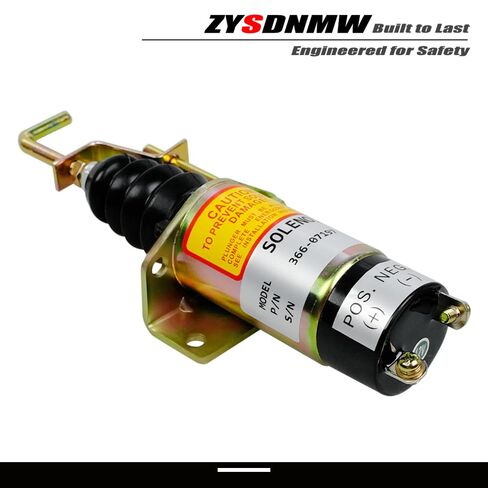 366-07197 12VDC 1502 سلسلة الوقود إيقاف الملف اللولبي مناسب لـ Lister Petter LPW LPWS LPWT Bobcat/Woodward/Perkins محرك الديزل إيقاف الملف اللولبي استبدال SA-3405T in Kuwait