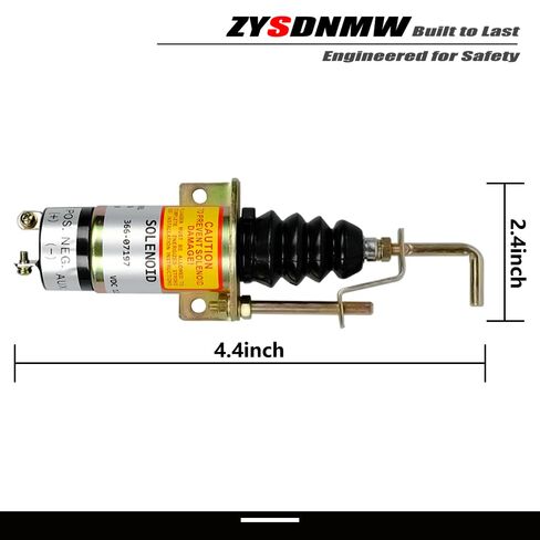 366-07197 12VDC 1502 سلسلة الوقود إيقاف الملف اللولبي مناسب لـ Lister Petter LPW LPWS LPWT Bobcat/Woodward/Perkins محرك الديزل إيقاف الملف اللولبي استبدال SA-3405T in Kuwait