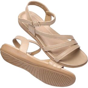 SERASTAR Flat Sandals for Women Dressy - Comfortable Walking Summer Womens Sandal