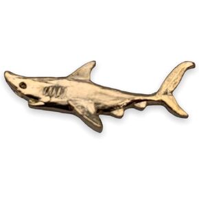 Shark Lapel Pin - Fish Animal Pins with Shark Design, Shark Jewelry, Great for Lanyards, Backpack Pins, Hats, or a Shark Jacket - Animal Lapel Pins by StockPins