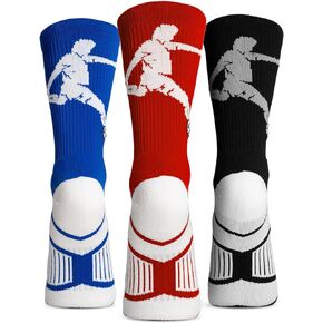 ChalkTalkSPORTS Soccer Athletic Woven Mid-Calf Socks | Soccer Player | Youth and Adult Sizes