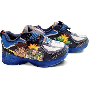 Disney Toy Story Woody & Buzz Black/Blue Boy's Lighted Athletic Sneaker (Toddler/Little Kid) in Kuwait