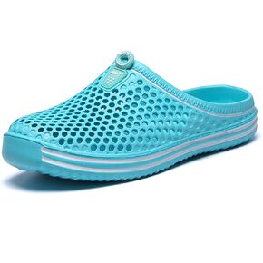 Womens Mens Bathroom Garden Non-slip Hole Breathable Lightweight Sandals Unisex Beach Quick Drying Sandals Couple Indoor/Outdoor Slippers