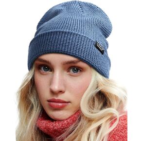 Lvaiz Womens Knitted Beanie Waffle Slouchy Skullcap for Men Stretchy Acrylic Hat