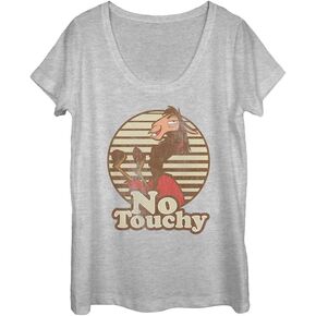 Fifth Sun Disney The Emperor's New Grove No Touchy Women's Short Sleeve Tee Shirt