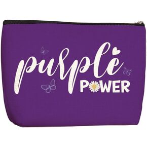 Wenboco Purple Gifts for Women Purple Accessories Purple Stuff Purple Butterfly Gifts Makeup Bag Inspirational Birthday Graduation Gifts for Her Female Mother Sister Friends Travel Toiletries Bag