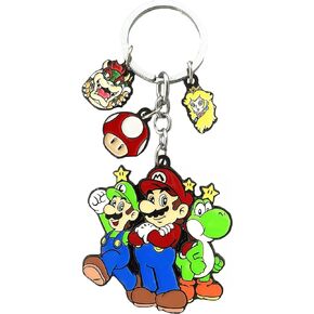 سلسلة مفاتيح سوبر ماريو من كيانجاو، مجوهرات تنكرية بتصميم شخصية بوزر يوشي بيتش برينسيس هدايا للرجال والنساء in Kuwait