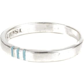 TSKIES Spirit Stone: Sterling Silver Turquoise Inlay Infinity Ring